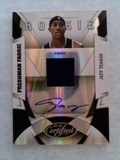 2009-10 Certified Jeff Teague #187 Freshman Fabric Rookie Patch Auto /399 Hawks picture