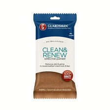Guardsman Clean and Renew Leather Cleaning Wipes 20 Count pH Balanced Care picture