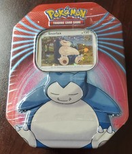 FACTORY SEALED Pokemon TCG: Mighty Mysterious Tin Snorlax  (2021) picture