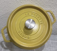 Staub Yellow La Cocotte 3.9 Qt Cast Iron Round Cocotte picture