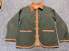 Vintage Quilted Pendleton Barn Jacket Reversible Olive Green picture