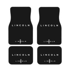 4 Piece Lincoln Car Front & Rear Floor Mat Set Non-Slip Carpet Mats picture