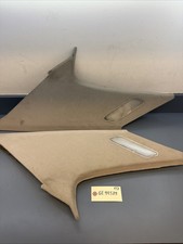 BMW E34 535I M5 525I 530I Rear C-Pillar Column Trim Panel Pair BEIGE OEM picture
