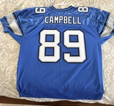 Dan Campbell Detroit Lions Home Reebok Authentic Jersey Size 50 XL picture