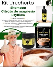 KIT URUCHURTO 3 PIECES PSYLLIUM HUSK,SHAMPOO,CITRATO DE MAGNECIO picture