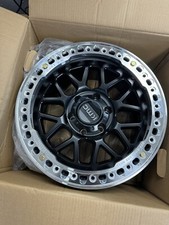 Set 4 KMC KM235 Grenade Crawl Beadlock 18x9 6x5.5 Satin Black Wheels 18