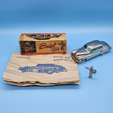 1947-48 Vintage Chrome Prameta Buick 405 w/ Policeman Windup Key Made In Germany picture