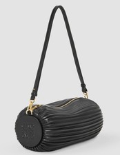 Loewe Pleated Cylinder Bracelet Bag Black Leather  picture