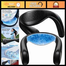 Upgraded Neck Fan Air Conditioner - Dual-Airflow Portable Cooling Device, Rechar picture