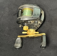 Vintage Daiwa Magforce V 7 Ball Bearing Right Hand Baitcasting Reel Black Gold picture