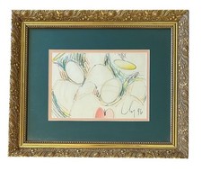 Rare Original Andy Lakey Framed Signed (1996) Angel 2000 Sketch W/Provenance picture