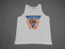 Vintage Bud Light Shirt Mens Large L White Tank Single Stitch Spike the Ball picture