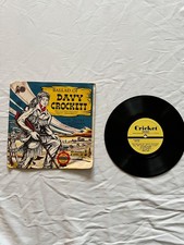 Vintage 1950s Davy Crockett 78 RPM Record Picture Sleeve Disney Cricket C51 Gabe picture