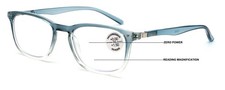 Lightweight Progressive Clear on Top Bifocal Reading glasses - No Line or Bubble picture