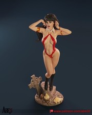 Vampirella Action Figure | Resin Collectible | Handmade Painted | 25 Cm picture