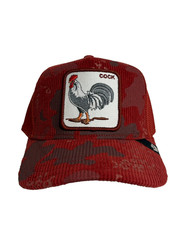 Goorin Bros Rooster Camo Solar Trucker Hat The Farm Corduroy Cock Patch NWT OS picture