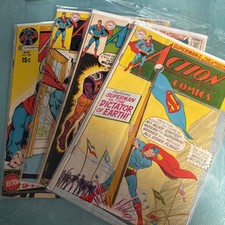 Superman Action Comics #381 #383 #390 #400 bronze age comic lot picture