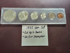 Rare 1935 Philadelphia Vintage US Coin Year Set — Complete 6-Coin Configuration picture