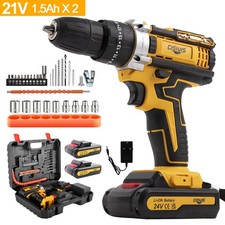 24V Cordless Drill Set Electric Power Drill 34Pcs with 3/8 Inch Keyless Chuck picture