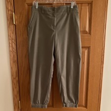 Talbots Olive Green Sz S Twill Joggers Bought New Wore Twice Lost Weight Too Big picture