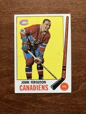 1969-70 Topps Hockey Set Break, #7 John Ferguson, Low Grade (stain) picture