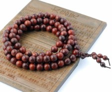 8mm 108PCS Natural Dark Red Rosewood Mala Meditation Beads Round (90183386-398) picture