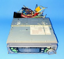 SANYO EXCD -1000 VINTAGE CASSETTE AND CD RADIO LOWRIDER Flip Down Face UNTESTED  picture