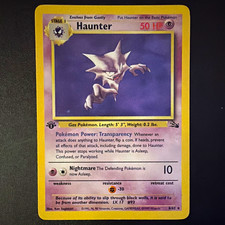 The Pokémon Company Haunter 21/62 Fossil 1st Ed Regular Rare EN 50HP Stage 1 picture