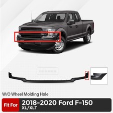 For 2018 2019 2020 Ford F-150 Front Bumper Grille Molding Trim W/O Molding Hole picture