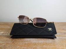 CHANEL CH4295 Rectangle Sunglasses 58mm Gold/Gray Gradient Lens 100% UV picture