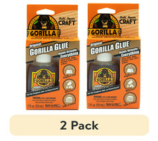 Gorilla Original Waterproof Polyurethane Glue, 2 ounce 2 - Pack, Brown picture