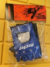 Rector Riot NOS Vintage Original Skateboard Gloves Size Small With Thumb Blue picture