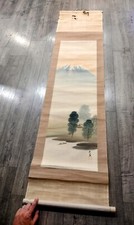 Hanging Scroll Painted Landscape Vintage picture