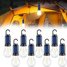 8/4/2pcs GMOX Solar Rechargeable Hanging Camp Light Bulb Waterproof Tent Lantern picture