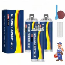 3PACK Strong Foundry Glue,Metal Repair Glue, AB Metal Glue Heary Duty Weld 85ml picture