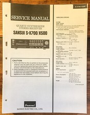 Sansui S-X700 S-X500 Receiver Service Manual *Original* picture