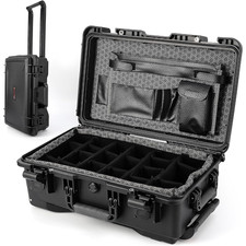 Waterproof Rolling Camera Case with Adjustable Dividers Lockable for Photo Gear picture
