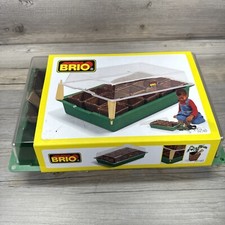 Rare Vintage BRIO 32160 Mini Greenhouse Seed Starter With Peat Pots And Markers picture