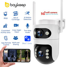 boykeep Outdoor Security Camera 5G Wireless WiFi Dual Lens Smart home PTZ picture