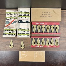 Vintage Fred Bear Razorhead Broadheads Mega Lot Archery Store Display Boxes Set picture