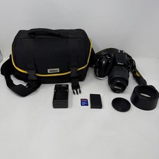 Nikon D5000 DSLR Camera Bundle with 18-55mm VR Lens Bag Charger SD Card picture