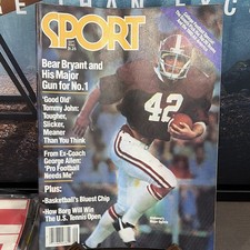 SPORT Magazine Sept 1980 Football Bear Bryant Major Ogilvie Alabama Cover picture
