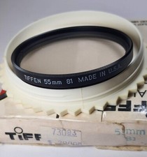 Tiffen 55mm 81 Light Balancing Glass Lens Filter 55 mm E-55 USA picture