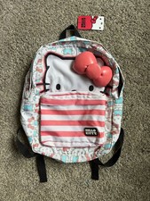 Loungefly Hello Kitty Pink Striped 3D Bow Backpack NWT Sanrio 2015 picture