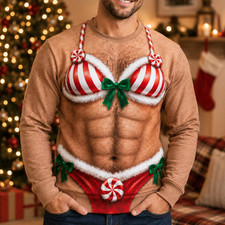 Personalized Funny Christmas Sweatshirt Gag Unisex Full Size picture