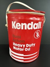 Original Rare Vintage Kendall Motor Oil Cooler Bucket Mechanic Shop Ad Display picture