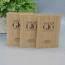 3x Acqua Do Gio Absolu Instinct Eau De Parfum Spray 0.04 oz Samples New In Pkg picture