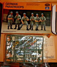 Vintage Testors German Paratroops Model Kit 1/35 Scale 843-C open BOX picture