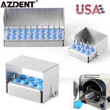 AZDENT Dental Burs Holder Disinfection Block Case Box Dentist Stand 8/30 Holes picture