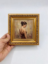 Elegant Woman Art Kitchen Decor Custom Original Oil Painting from photo picture